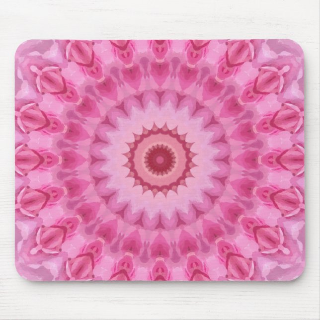Mousepad Caleidoscópio Floral Feminino (Frente)