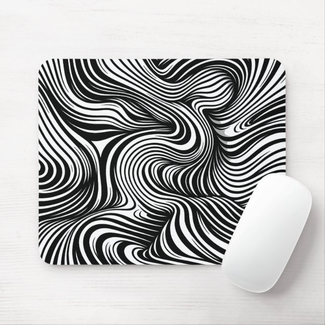 Mousepad Caleidoscópio monocromático (Com mouse)