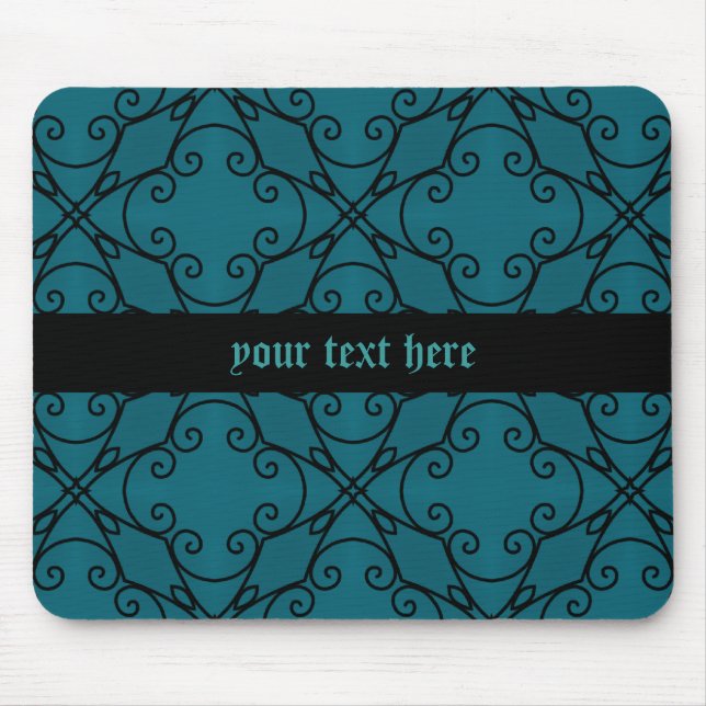Mousepad Caleidoscópio negro e lacrimejo (Frente)