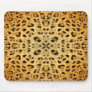 Mousepad Caleidoscópio Pele-Pele-Leopardo