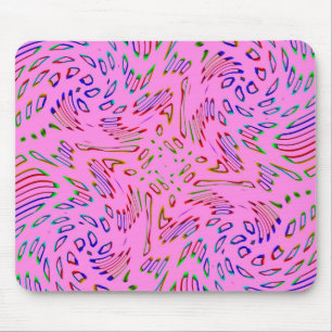Mousepad Caleidoscópio Rosa