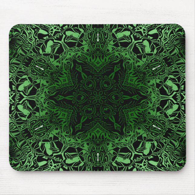 Mousepad Caleidoscópio Verde (Frente)