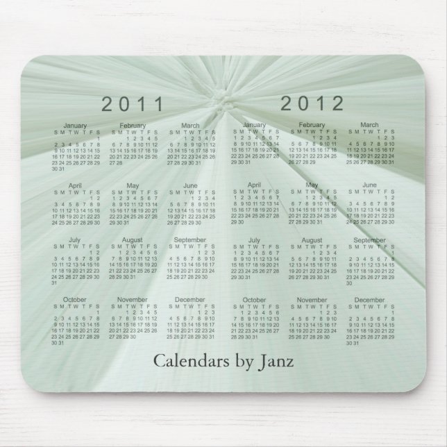 Mousepad Calendário 2011 - 2012 de 2 anos (Frente)