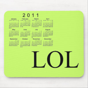 Mousepad Calendário 2011 de mesa