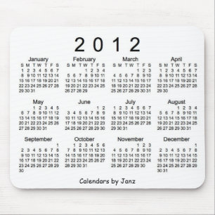 Mousepad Calendário 2012