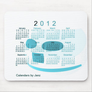 Mousepad Calendário 2012 de mesa