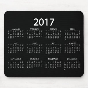 Mousepad Calendário 2017