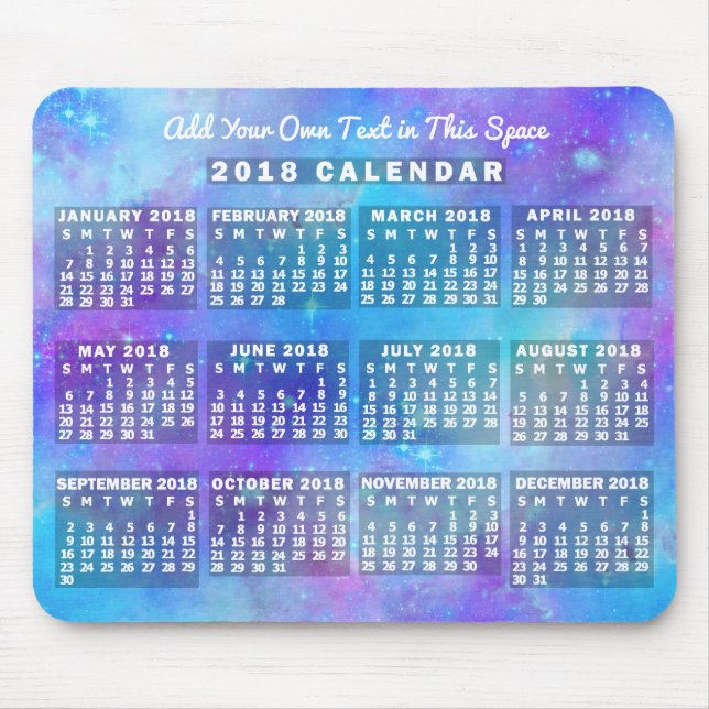 Mousepad Calendário 2018 (Consulte Descrição para Nova Vers (Frente)