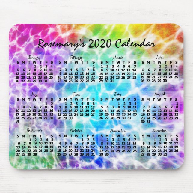 Mousepad Calendário 2020 (Consulte Descrição de Nova Versão (Frente)