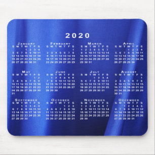 Mousepad Calendário 2020 na Foto Personalizada da Seda Azu