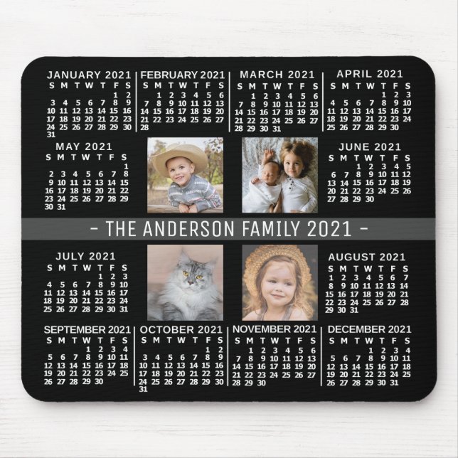 Mousepad Calendário 2021 (Consulte Descrição de Nova Versão (Frente)