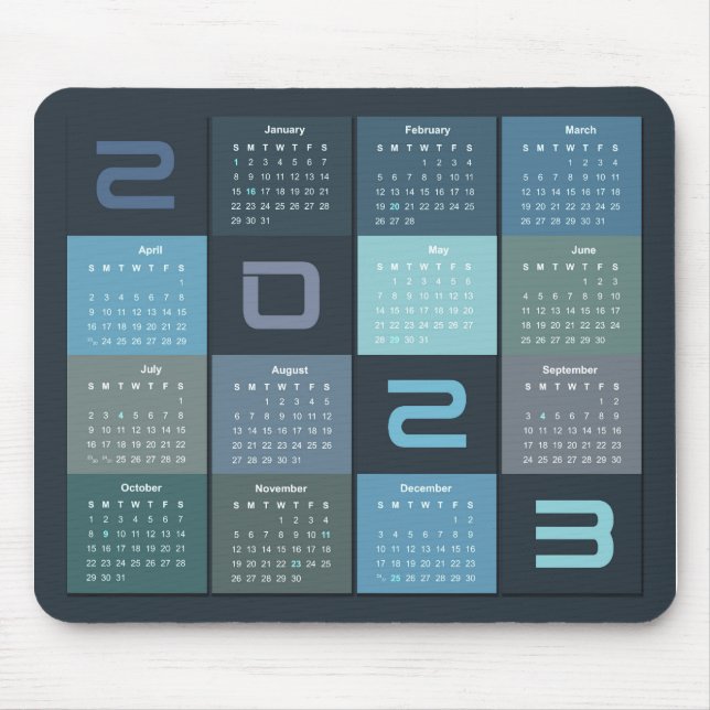 Mousepad Calendário 2023 (Frente)