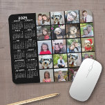 Mousepad Calendário 2023 - Colagem de 20 fotos em preto<br><div class="desc">Um calendário de 2023 com um lugar para 20 fotos. Para obter melhores resultados,  recorte suas fotos em quadrados antes de carregar. Você pode alterar a cor do plano de fundo se clicar na área personalizar e escolher uma cor diferente. O calendário é desordenado e fácil de ler.</div>