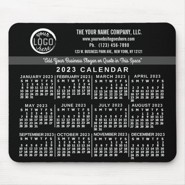 Mousepad Calendário 2023 (Consulte Descrição da Versão Mais (Frente)