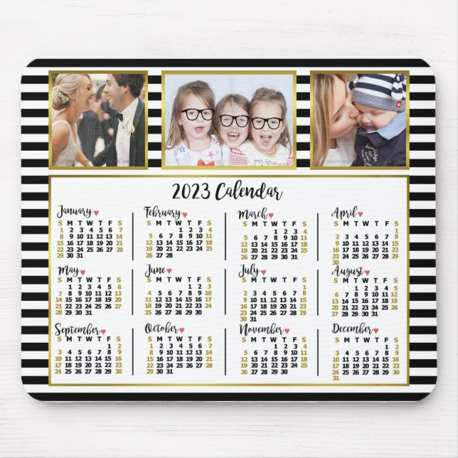 Mousepad Calendário 2023 (Consulte Descrição da Versão Mais (Frente)