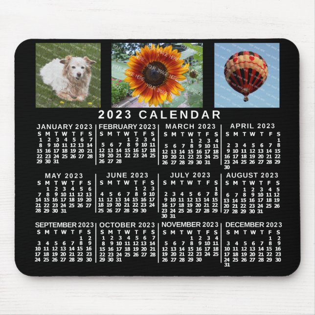 Mousepad Calendário 2023 (Consulte Descrição da Versão Mais (Frente)