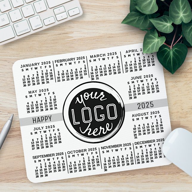 Mousepad Calendário 2023 Texto personalizado do logotipo de (Criador carregado)