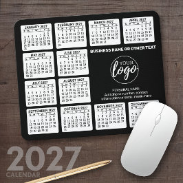 Mousepad Calendário 2024 com logotipo, Informações de Conta