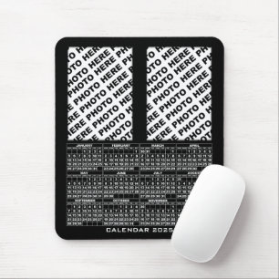 Mousepad Calendário 2025 Adicionar 2 Fotos Verticais Pasta