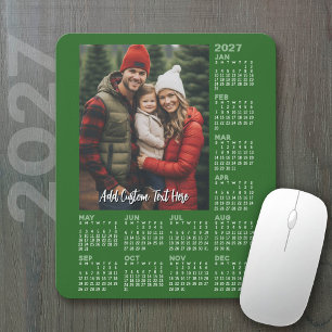 Mousepad Calendário 2027 com Foto - Moderno