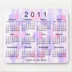 Mousepad Calendário Abstrato de 2011