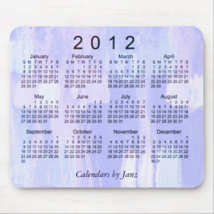 Mousepad Calendário Abstrato de 2012