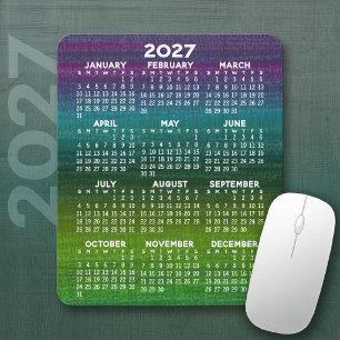 Mousepad Calendário Abstrato moderno vertical