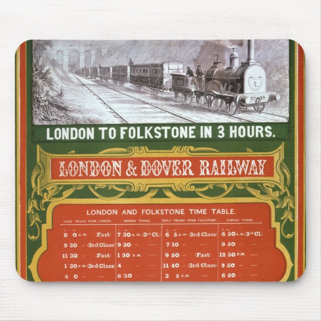 Mousepad Calendário adiantado para a Londres à estrada de (Frente)