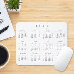 Mousepad Calendário Anual do Cheio do Office 2024 Casa Simp<br><div class="desc">Tipografia personalizada,  elegante,  simples preto e branco,  calendário anual do ano de cheio de 2024,  mousepad resistente a poeiras e manchas,  sem escorregamento,  para casa e escritório. Faz um presente excelente personalizado para amigos,  família,  colegas,  colegas de trabalho,  para feriados,  natal,  anos novos.</div>