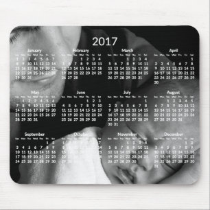 Mousepad Calendário Anual Personalizado 2017