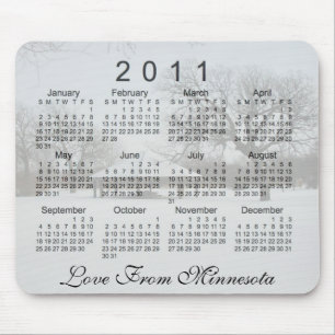 Mousepad Calendário Cênico de 2011
