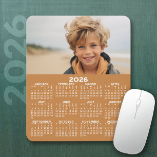 Mousepad Calendário com Foto - Vista de Ano Vertical