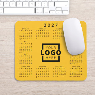 Mousepad Calendário Corporativo 2023 com Logotipo Empresari