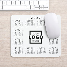 Mousepad Calendário Corporativo 2027 com Logotipo Empresari