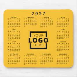 Mousepad Calendário corporativo do logotipo corporativo par