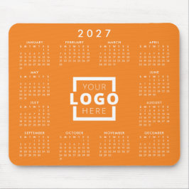 Mousepad Calendário corporativo do logotipo corporativo par