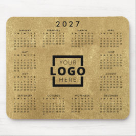 Mousepad Calendário corporativo do logotipo corporativo par