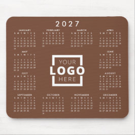 Mousepad Calendário corporativo do logotipo corporativo par