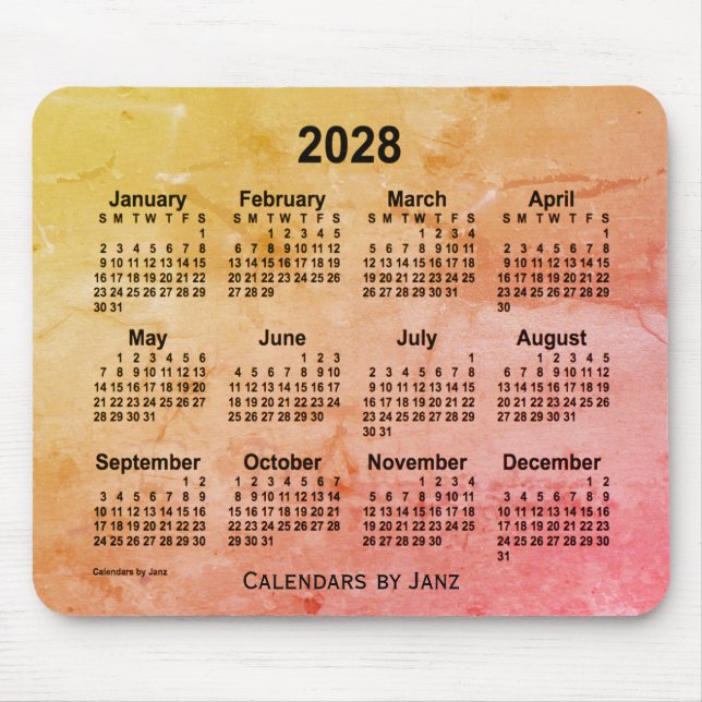 Mousepad Calendário das Cinzas enroladas 2028 pelo Painel d (Frente)