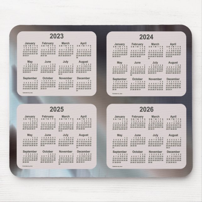 Mousepad Calendário das Shadows 2023-2026 de 4 anos por Jan (Frente)