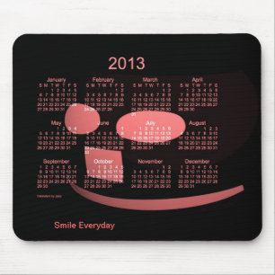 Mousepad Calendário de 2013 sorrisos