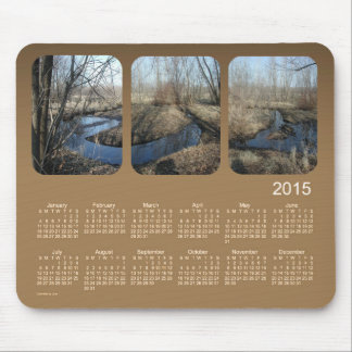 Mousepad Calendário de 2015 paisagens pelo tapete do rato
