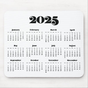Mousepad Calendário de 2022 do retrato da Vintage