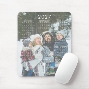 Mousepad Calendário de 2027 em uma Foto