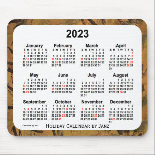 Mousepad Calendário de arte do Natal de 2023 pela Janz Mou