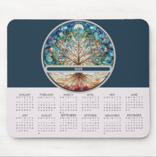 Mousepad Calendário de Árvore da Vida Útil