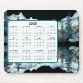 Mousepad Calendário de Exibição de Montanha