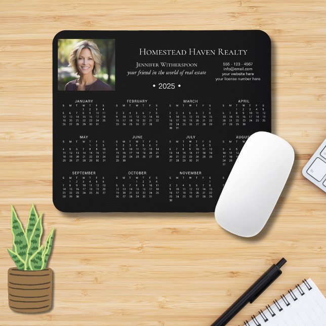 Mousepad Calendário de Fotos Corporativo 2025 - Blk (Criador carregado)