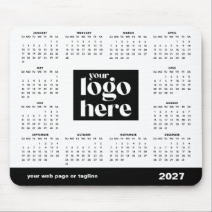 Mousepad Calendário de Logo Corporativo 2027