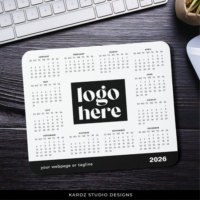 Mousepad Calendário de Mouse do Ano Completo de 2026 para N (Criador carregado)
